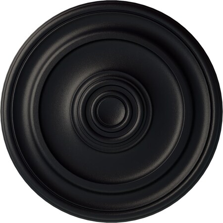 Ekena Millwork Kepler Traditional Ceiling Medallion (For Canopies up to 4 1/2"), 19 3/4"OD x 1 1/2"P, Steel Gray CM20KPSGS